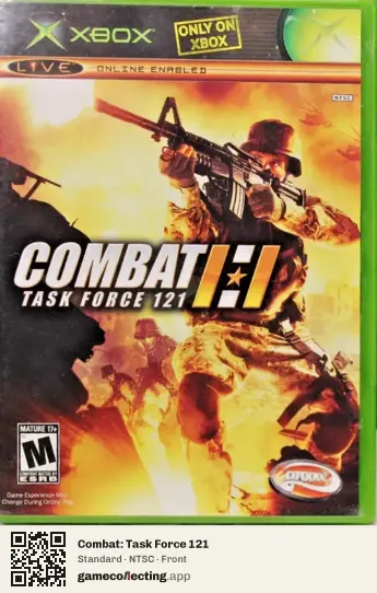 Combat: Task Force 121 Xbox, NTSC box front