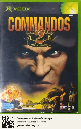 Commandos 2: Men of Courage Xbox, France box front