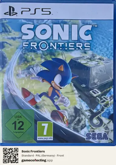Sonic Frontiers PlayStation 5, Germany box front
