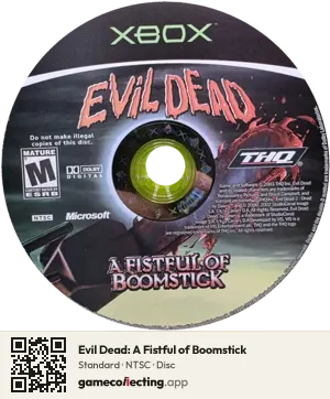 Evil Dead: A Fistful of Boomstick Xbox, NTSC disc