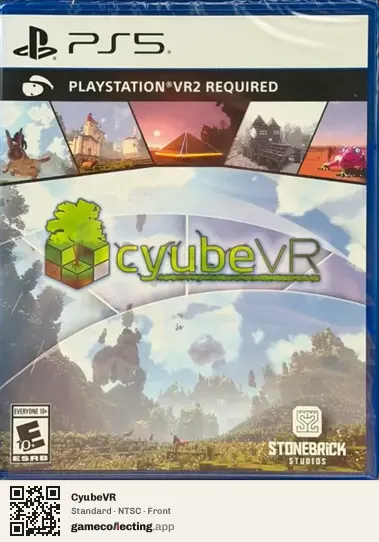 CyubeVR PlayStation 5, NTSC box front