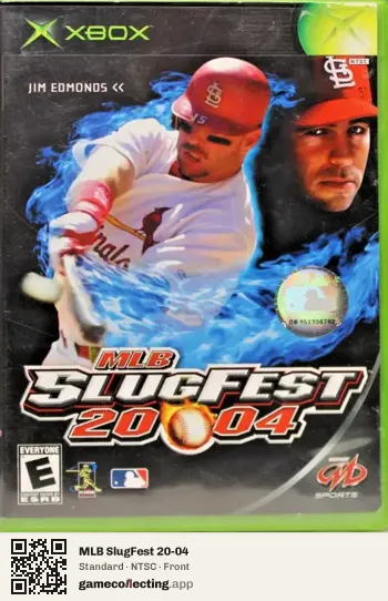 MLB SlugFest 20-04 Xbox, NTSC box front