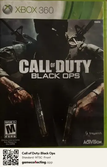 Call of Duty: Black Ops Xbox 360, NTSC box front