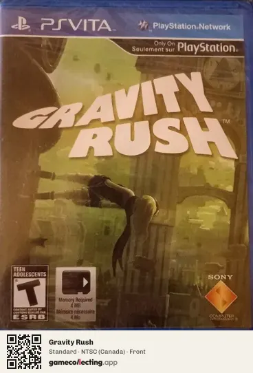 Gravity Rush PlayStation Vita, Canada box front