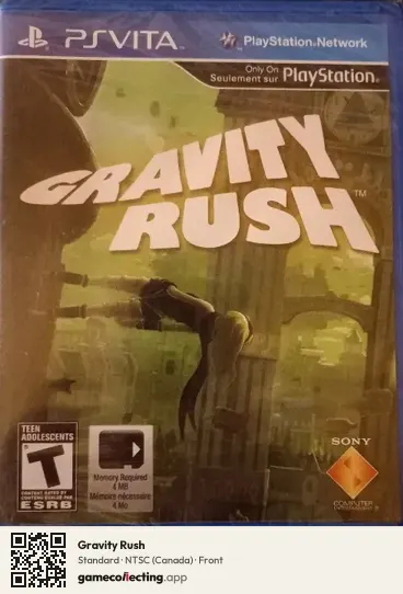 Gravity Rush PlayStation Vita, Canada box front