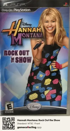 Hannah Montana: Rock Out the Show PlayStation Portable, NTSC box front