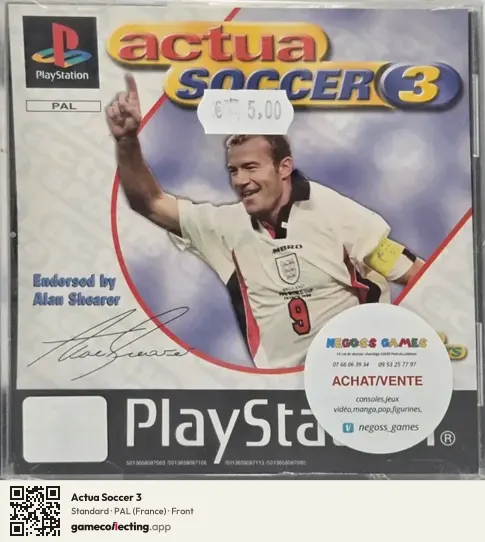 Actua Soccer 3 PlayStation, France box front