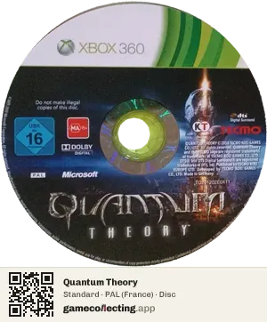 Quantum Theory Xbox 360, PAL disc