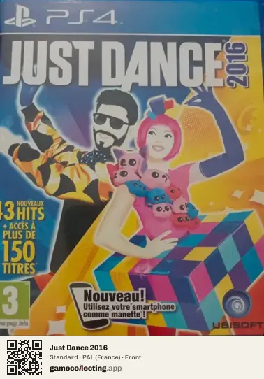 Just Dance 2016 PlayStation 4, France box front