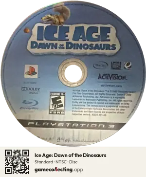Ice Age: Dawn of the Dinosaurs PlayStation 3, NTSC disc