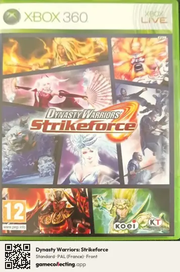 Dynasty Warriors: Strikeforce Xbox 360, France box front