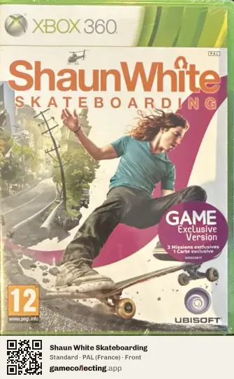 Shaun White Skateboarding Xbox 360, France box front