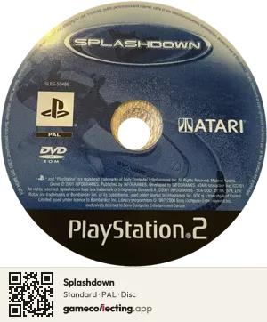 Splashdown PlayStation 2, PAL disc