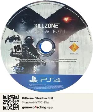 Killzone: Shadow Fall PlayStation 4, NTSC disc