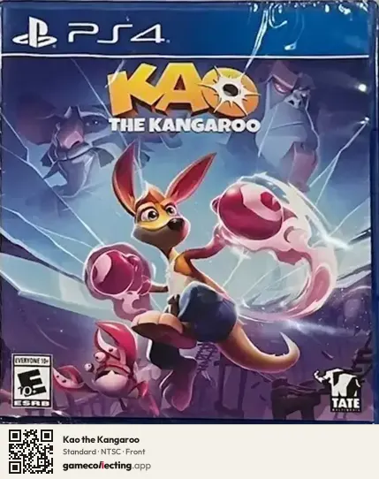 Kao the Kangaroo PlayStation 4, NTSC box front