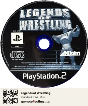 Legends of Wrestling PlayStation 2, PAL disc