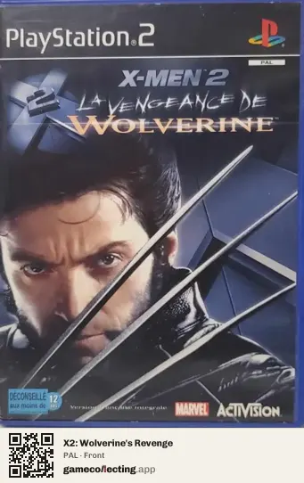 X2: Wolverine's Revenge PlayStation 2, PAL box front
