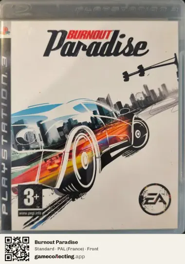 Burnout Paradise PlayStation 3, France box front
