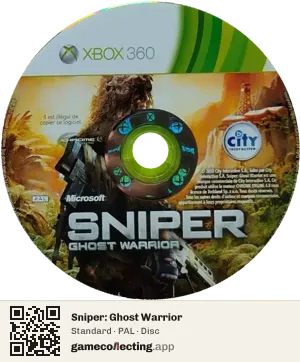 Sniper: Ghost Warrior Xbox 360, PAL disc