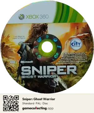 Sniper: Ghost Warrior Xbox 360, PAL disc