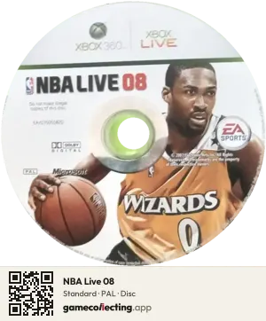 NBA Live 08 Xbox 360, PAL disc