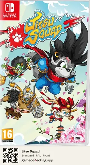 Jitsu Squad Nintendo Switch, PAL box front