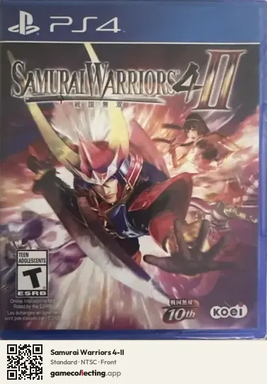 Samurai Warriors 4-II PlayStation 4, NTSC box front