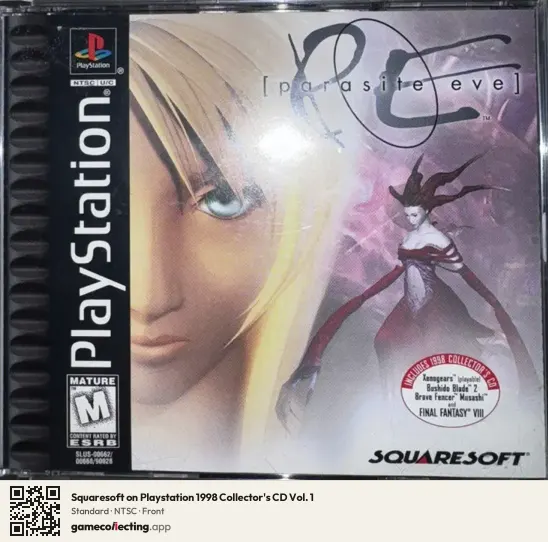 Squaresoft on Playstation 1998 Collector's CD Vol. 1 PlayStation, NTSC box front