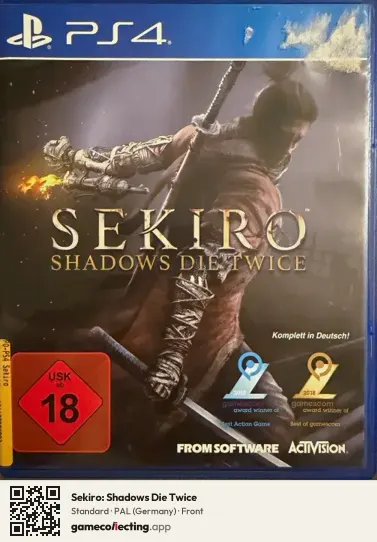 Sekiro: Shadows Die Twice PlayStation 4, Germany box front