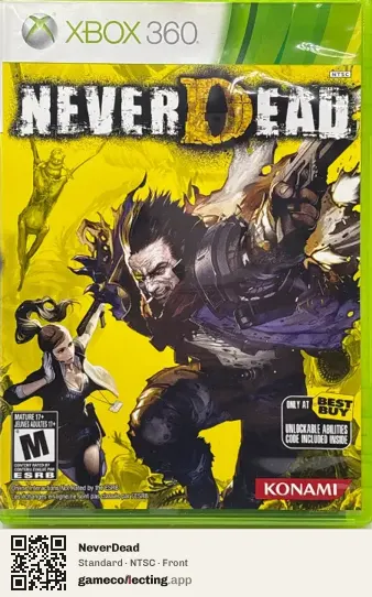 NeverDead Xbox 360, NTSC box front