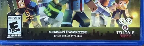 Minecraft: Story Mode Season Two, the ESRB box on its front