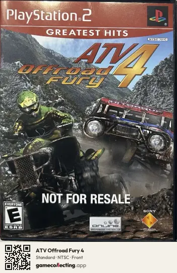 ATV Offroad Fury 4 PlayStation 2, NTSC box front