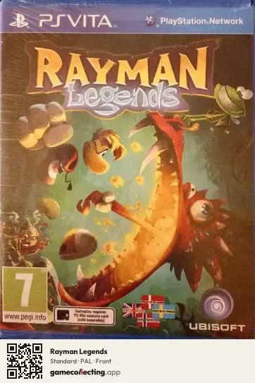 Rayman Legends PlayStation Vita, PAL box front