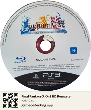 Final Fantasy X/X-2 HD Remaster PlayStation 3, PAL disc