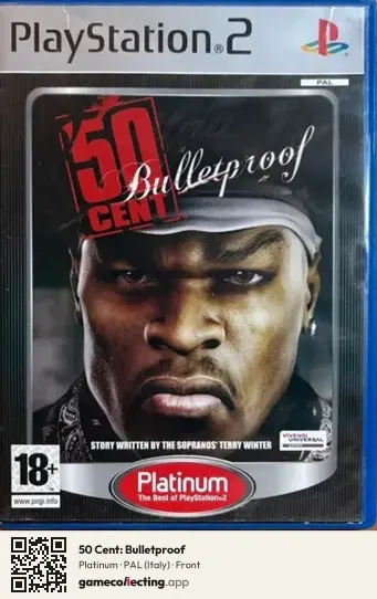 50 Cent: Bulletproof PlayStation 2, Italy box front