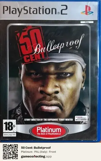 50 Cent: Bulletproof PlayStation 2, Italy box front