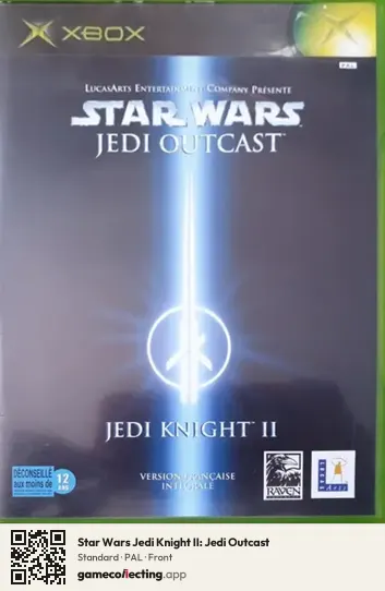 Star Wars Jedi Knight II: Jedi Outcast Xbox, PAL box front