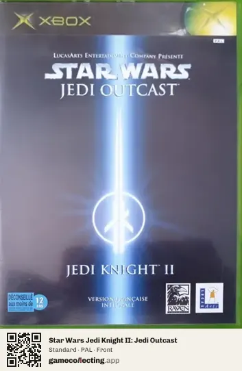 Star Wars Jedi Knight II: Jedi Outcast Xbox, PAL box front