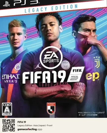FIFA 19 PlayStation 3, Asia box front