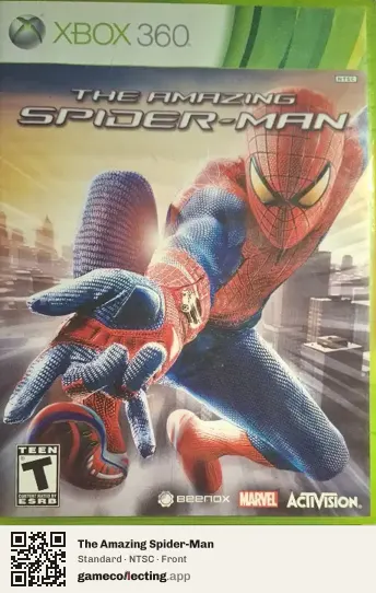 The Amazing Spider-Man Xbox 360, NTSC box front
