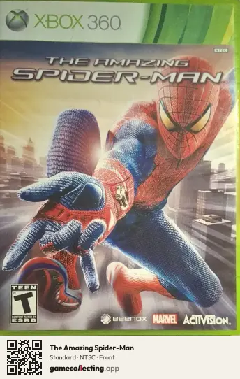 The Amazing Spider-Man Xbox 360, NTSC box front
