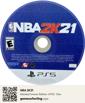 NBA 2K21 PlayStation 5, NTSC disc