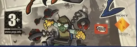 Sly 3: Honor Among Thieves, the PEGI square on its front