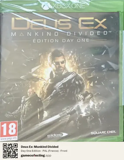Deus Ex: Mankind Divided Xbox One, France box front