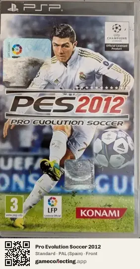 Pro Evolution Soccer 2012 PlayStation Portable, Spain box front
