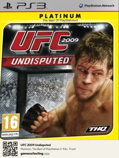 UFC 2009 Undisputed PlayStation 3, PAL box front