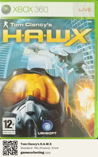 Tom Clancy's H.A.W.X Xbox 360, France box front