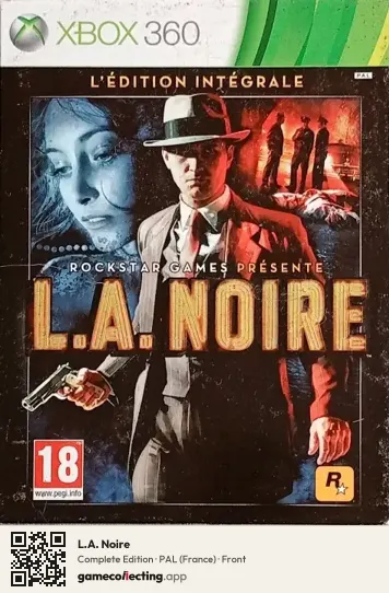 L.A. Noire Xbox 360, France box front