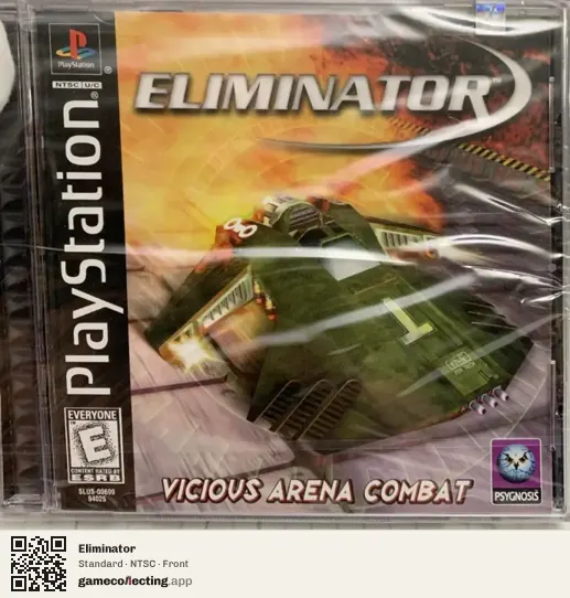 Eliminator PlayStation, NTSC box front