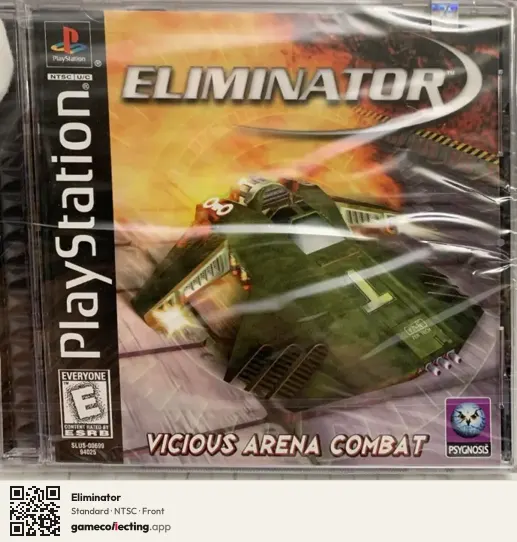Eliminator PlayStation, NTSC box front